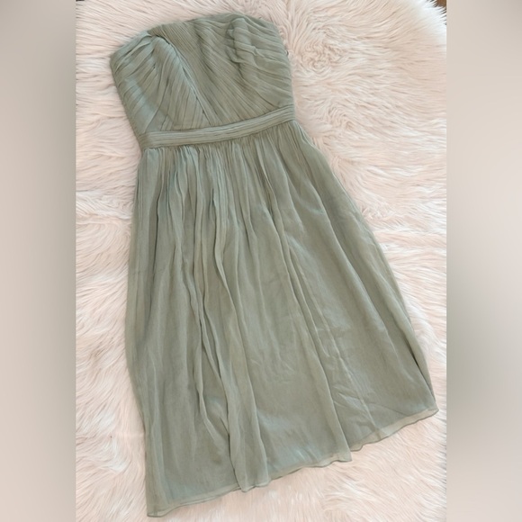BNWT J.Crew Mindy Strapless Dress Dusty Shale size 00 $290 - Picture 10 of 13